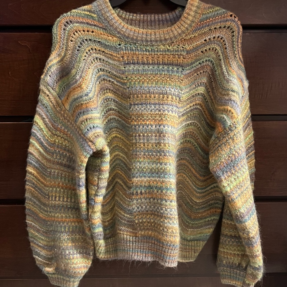 universal thread multicolored sweater- size medium